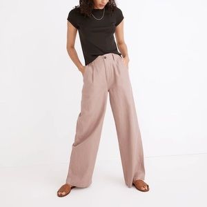 Madewell NWT pleated wide leg pants
